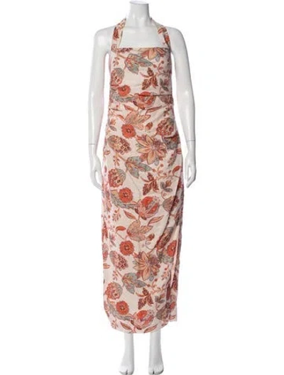 Pre-owned Sir Linen Long Dress W/ Tags In Neutral