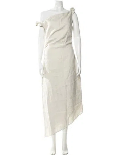 Pre-owned Sir Linen Long Dress W/ Tags In Neutral