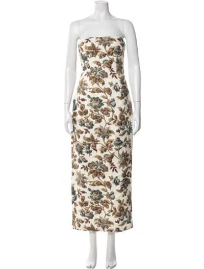 Pre-owned Sir Linen Long Dress W/ Tags In Neutral