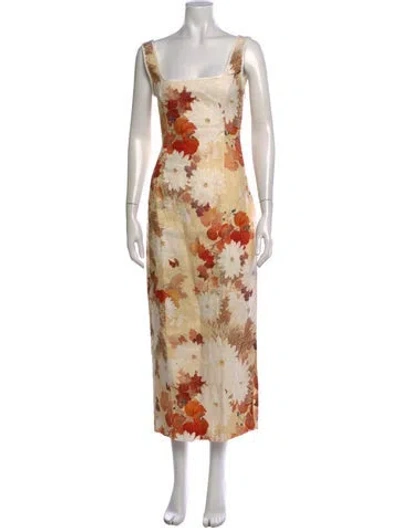 Pre-owned Sir Linen Long Dress W/ Tags In Neutrals
