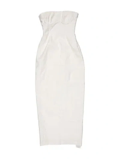 Pre-owned Sir Linen Long Dress W/ Tags In White