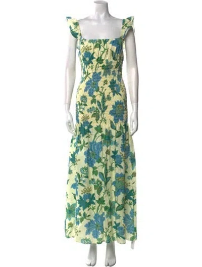 Pre-owned Sir Linen Long Dress In Yellow