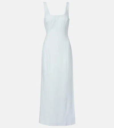 Sir Linen Maxi Dress In Blue