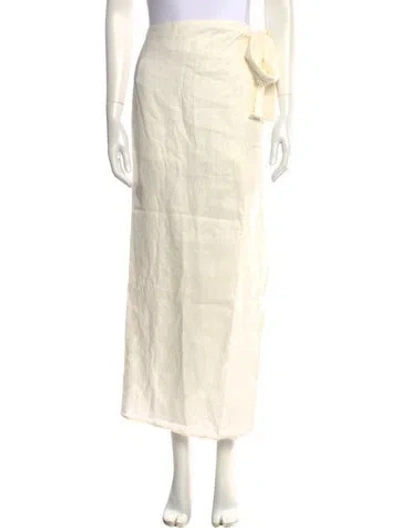 Pre-owned Sir Linen Midi Length Skirt In Neutral