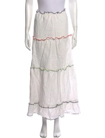 Pre-owned Sir Linen Midi Length Skirt In Neutral