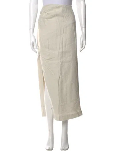 Pre-owned Sir Linen Midi Length Skirt In Neutral