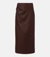 Sir Matheo Midi Skirt In Brown