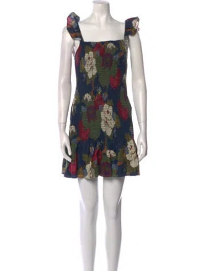 Pre-owned Sir Linen Mini Dress In Blue