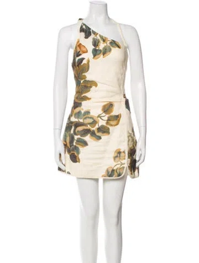 Pre-owned Sir Linen Mini Dress In Brown