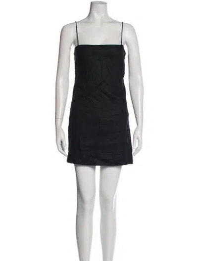 Pre-owned Sir Linen Mini Dress In Gray