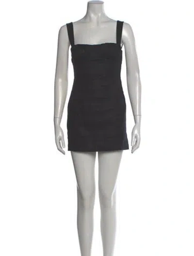 Pre-owned Sir Linen Mini Dress In Gray