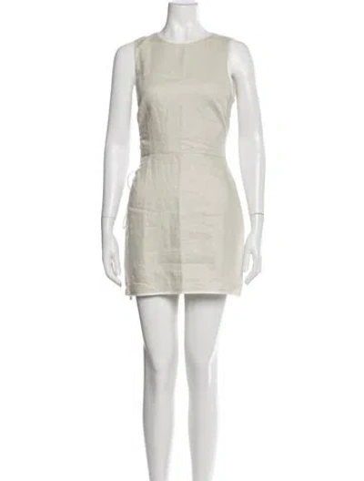Pre-owned Sir Linen Mini Dress In Gray