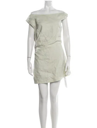 Pre-owned Sir Linen Mini Dress In Green