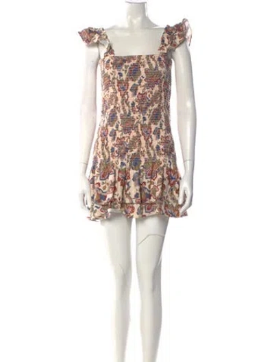 Pre-owned Sir Linen Mini Dress In Neutral