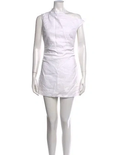 Pre-owned Sir Linen Mini Dress In Neutral