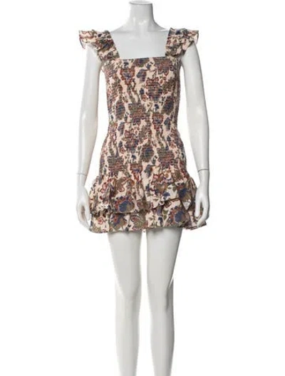 Pre-owned Sir Linen Mini Dress In Neutral