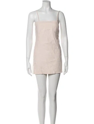 Pre-owned Sir Linen Mini Dress In Neutral