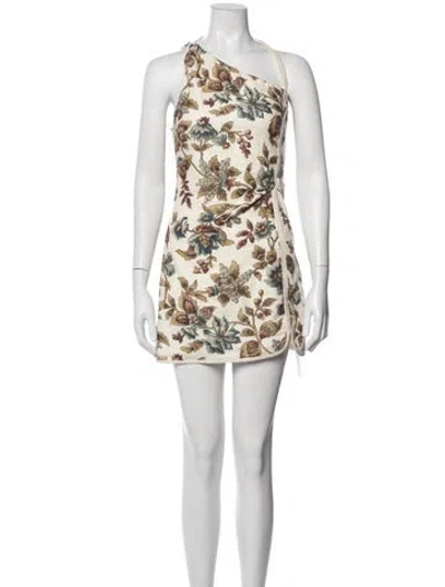 Pre-owned Sir Linen Mini Dress In Neutrals