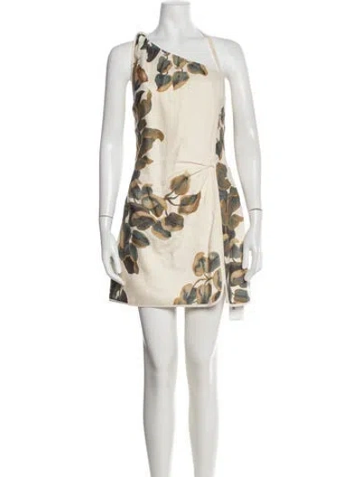Pre-owned Sir Linen Mini Dress In Neutrals