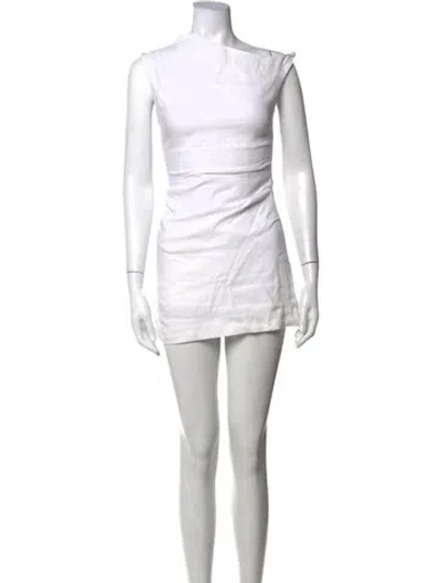 Pre-owned Sir Linen Mini Dress In Neutrals
