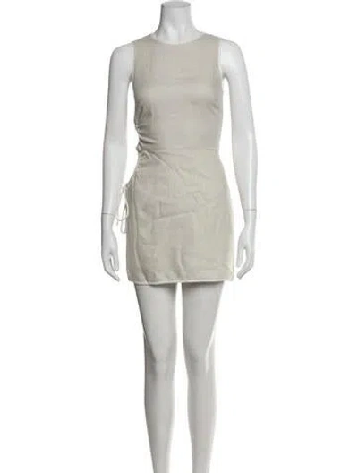 Pre-owned Sir Linen Mini Dress In Neutrals