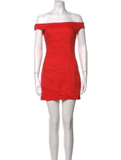 Pre-owned Sir Linen Mini Dress In Orange