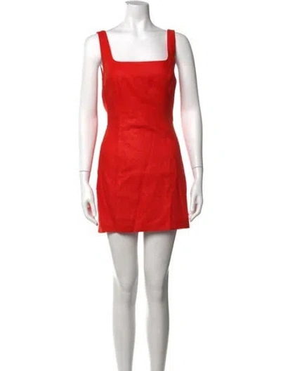 Pre-owned Sir Linen Mini Dress In Orange