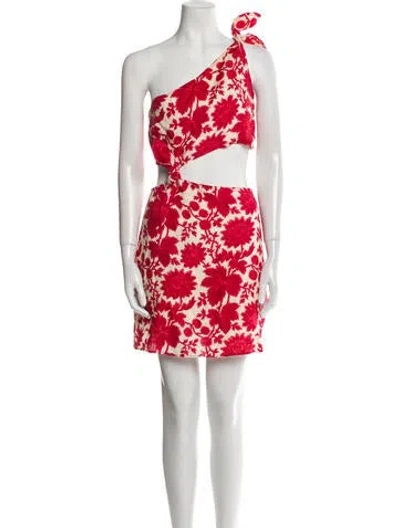 Pre-owned Sir Linen Mini Dress In Red