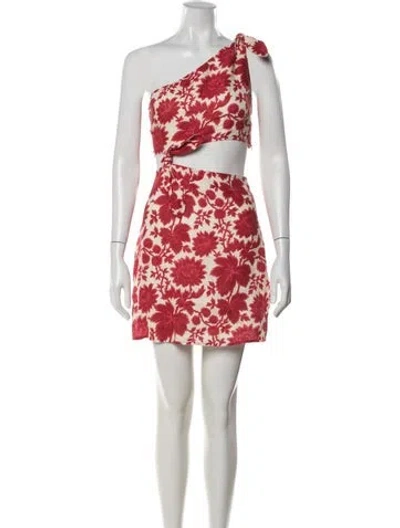 Pre-owned Sir Linen Mini Dress In Red