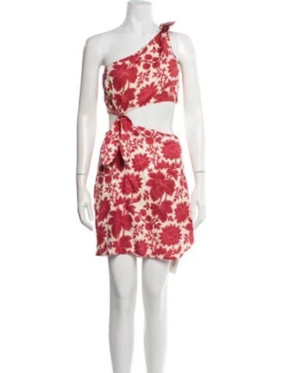 Pre-owned Sir Linen Mini Dress In Red