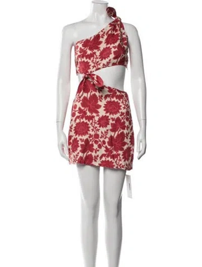 Pre-owned Sir Linen Mini Dress In Red