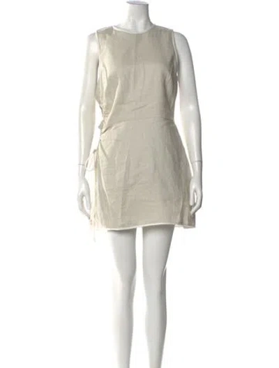 Pre-owned Sir Linen Mini Dress W/ Tags In Neutral