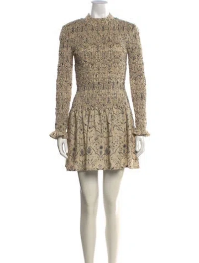 Pre-owned Sir Linen Mini Dress In White