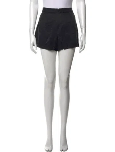 Pre-owned Sir Linen Mini Shorts In Black