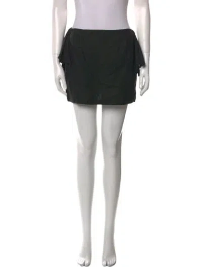 Pre-owned Sir Linen Mini Skirt In Black