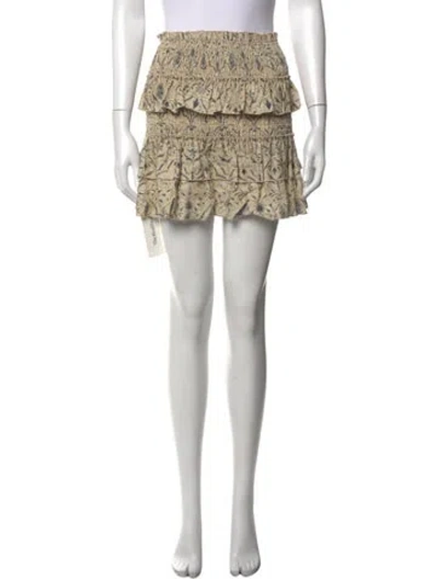 Pre-owned Sir Linen Mini Skirt In Neutral