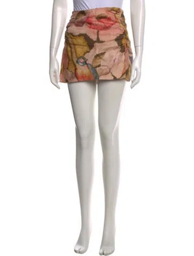 Pre-owned Sir Linen Mini Skirt In Neutrals