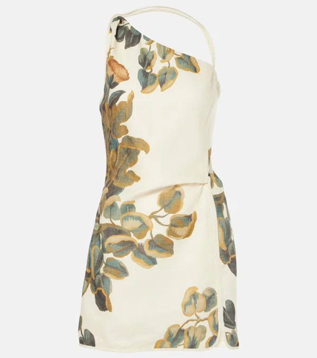 Sir Linen Minidress In Blue | ModeSens