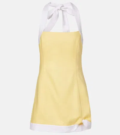 Sir Linen Minidress In Yellow