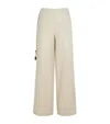 Sir Linen Raquel Wide-leg Trousers In White