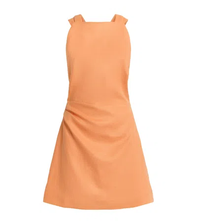 Sir . Linen Thora Mini Dress In Orange