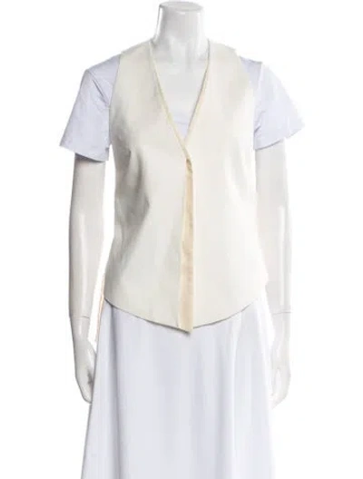 Pre-owned Sir Linen Vest In White