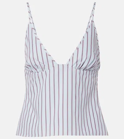 Sir Lista Pinstripe Cotton-blend Top In Neutral