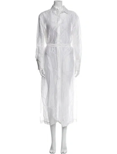 Pre-owned Sir Long Dress In White