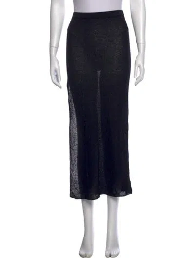 Pre-owned Sir Long Skirt In Black