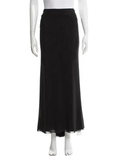 Pre-owned Sir Long Skirt In Black