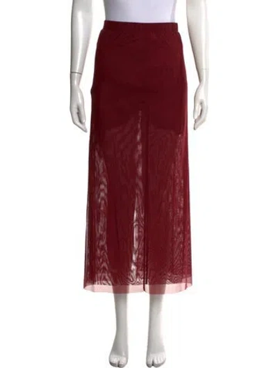 Pre-owned Sir Long Skirt In Red