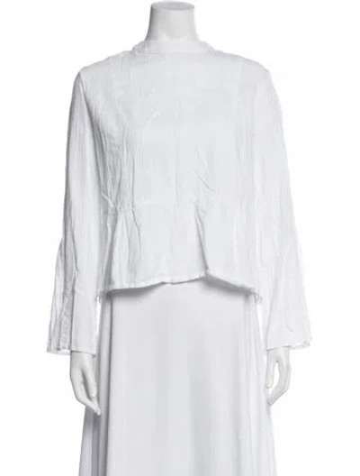 Pre-owned Sir Long Sleeve Top In White