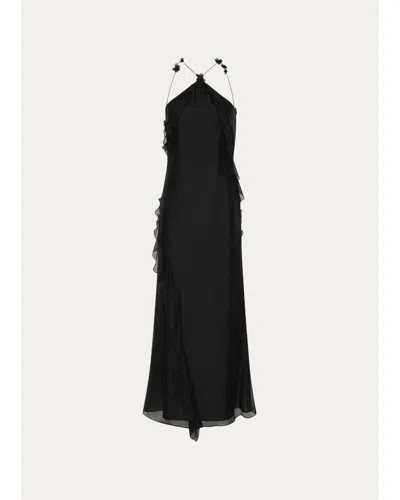 Sir Lysia Halter Gown In Black