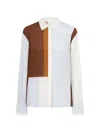 Sir Marais Button-front Silk Shirt In White